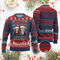 Xmas 'Tis The Harris Walz Season Ugly Christmas Sweater - Wonder Print Shop