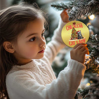 Xmas Childless Cat Lady Christmas Ornament Funny Cat Christmas Light Tree - Wonder Print Shop