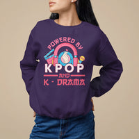 Powered by K-pop and K-Drama Korena Lover Sweatshirt - Wonder Print Shop
