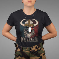 Viking T Shirt Until Valhalla US Flag Vintage Mythology - Wonder Print Shop