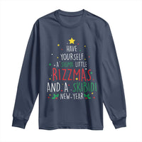 Funny Xmas Long Sleeve Shirt Have Yourself A Sigma Little Rizzmas And A Skibidi New Year