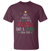 Funny Xmas T Shirt Have Yourself A Sigma Little Rizzmas And A Skibidi New Year - Wonder Print Shop