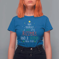 Funny Xmas T Shirt For Women Have Yourself A Sigma Little Rizzmas And A Skibidi New Year - Wonder Print Shop