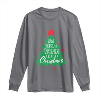 Funny Xmas Long Sleeve Shirt Have Yourself A Skibidi Little Rizzmas