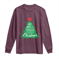 Funny Xmas Long Sleeve Shirt Have Yourself A Skibidi Little Rizzmas