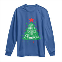 Funny Xmas Long Sleeve Shirt Have Yourself A Skibidi Little Rizzmas