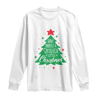 Funny Xmas Long Sleeve Shirt Have Yourself A Skibidi Little Rizzmas