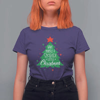 Funny Xmas T Shirt For Women Have Yourself A Skibidi Little Rizzmas - Wonder Print Shop