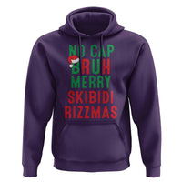 Funny Xmas Hoodie No Cap BRUH Merry Skibidi Rizzmas