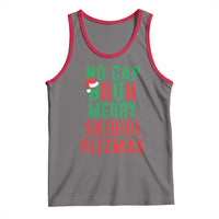 Funny Xmas Tank Top No Cap BRUH Merry Skibidi Rizzmas