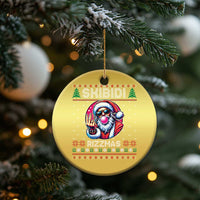 Funny Xmas Christmas Ornament Skibidi Rizzmas Santa Bubble Gum - Wonder Print Shop