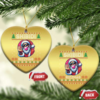 Funny Xmas Christmas Ornament Skibidi Rizzmas Santa Bubble Gum - Wonder Print Shop