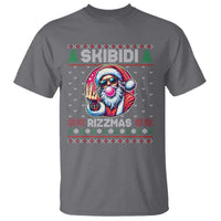 Funny Xmas T Shirt Skibidi Rizzmas Santa Bubble Gum - Wonder Print Shop