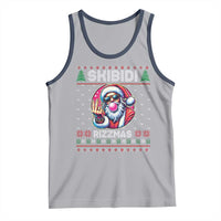 Funny Xmas Tank Top Skibidi Rizzmas Santa Bubble Gum
