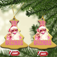Funny Xmas Christmas Ornament Skibidi Rizzmas Pink Santa Bubble Gum - Wonder Print Shop
