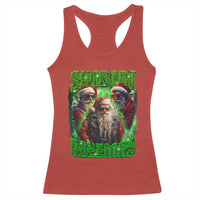 Funny Xmas Racerback Tank Top Skibidi Rizzmas Cool Santa Rizz