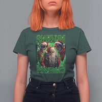 Funny Xmas T Shirt For Women Skibidi Rizzmas Cool Santa Rizz - Wonder Print Shop