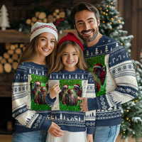 Funny Xmas Ugly Christmas Sweater Skibidi Rizzmas Cool Santa Rizz - Wonder Print Shop