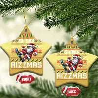 Funny Xmas Christmas Ornament Skibidi Rizzmas Cool Santa Skateboard Rizz - Wonder Print Shop