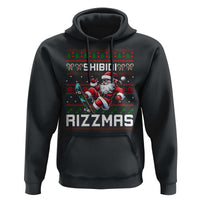 Funny Xmas Hoodie Skibidi Rizzmas Cool Santa Skateboard Rizz