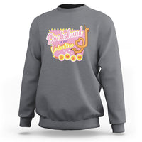 Valentine's Day Sweatshirt Dachshund Is My Valentine Cute Dog Heart - Wonder Print Shop