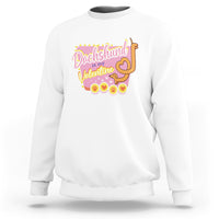 Valentine's Day Sweatshirt Dachshund Is My Valentine Cute Dog Heart - Wonder Print Shop