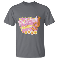 Valentine's Day T Shirt Dachshund Is My Valentine Cute Dog Heart - Wonder Print Shop
