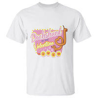 Valentine's Day T Shirt Dachshund Is My Valentine Cute Dog Heart - Wonder Print Shop