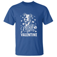 Valentine's Day T Shirt Pitbull Is My Valentine Cute Dog Heart - Wonder Print Shop