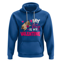 Valentine's Day Hoodie My Pug Is My Valentine Funny Dog Rose - Wonder Print Shop