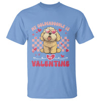 Valentine's Day T Shirt My Goldendoodle Is My Valentine Cute Dog Heart Sunglass - Wonder Print Shop