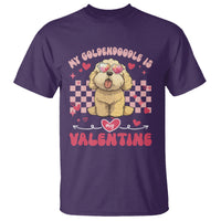 Valentine's Day T Shirt My Goldendoodle Is My Valentine Cute Dog Heart Sunglass - Wonder Print Shop
