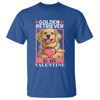 Valentine's Day T Shirt My Golden Retriever Is My Valentine Cute Dog Heart - Wonder Print Shop