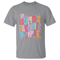 Valentine's Day T Shirt Retro Groovy Cupids Favorite Nurse - Wonder Print Shop