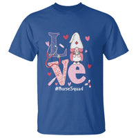 Valentine's Day T Shirt LOVE Nurse Squad Cute Gnome - Wonder Print Shop