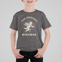 Valentine's Day T Shirt For Kid The Original Wingman Vintage Cupid Aesthestic - Wonder Print Shop