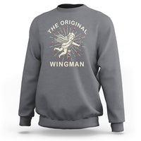 Valentine's Day Sweatshirt The Original Wingman Vintage Cupid Aesthestic - Wonder Print Shop