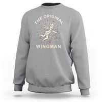 Valentine's Day Sweatshirt The Original Wingman Vintage Cupid Aesthestic - Wonder Print Shop