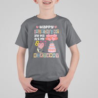 Happy Valentines Day And Yes It Is My Birthday Funny Heart T Shirt For Kid - Wonder Print Shop