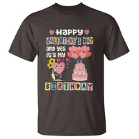Happy Valentines Day And Yes It Is My Birthday Funny Heart T Shirt - Wonder Print Shop