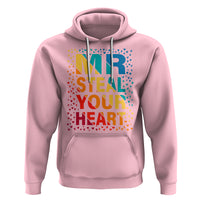 Valentine's Day Hoodie Mr Steal Your Heart Funny Rainbow Heart - Wonder Print Shop