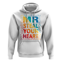 Valentine's Day Hoodie Mr Steal Your Heart Funny Rainbow Heart - Wonder Print Shop