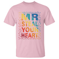 Valentine's Day T Shirt Mr Steal Your Heart Funny Rainbow Heart - Wonder Print Shop