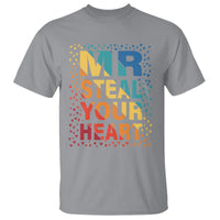 Valentine's Day T Shirt Mr Steal Your Heart Funny Rainbow Heart - Wonder Print Shop