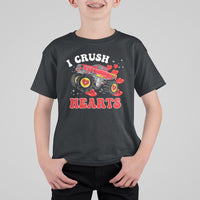Valentine's Day T Shirt For Kid I Crush Hearts Monster Truck - Wonder Print Shop