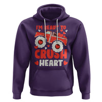 Valentine's Day Hoodie I Ready To Crush Hearts Monster Truck - Wonder Print Shop