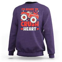 Valentine's Day Sweatshirt I Ready To Crush Hearts Monster Truck - Wonder Print Shop