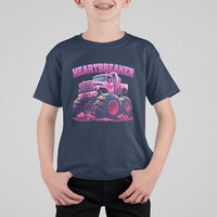 Valentine's Day T Shirt For Kid Tractor Heartbreaker Monster Truck Funny - Wonder Print Shop