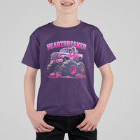 Valentine's Day T Shirt For Kid Tractor Heartbreaker Monster Truck Funny - Wonder Print Shop