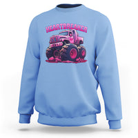 Valentine's Day Sweatshirt Tractor Heartbreaker Monster Truck Funny - Wonder Print Shop